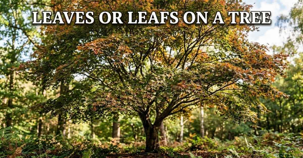 leafs or leaves on a tree